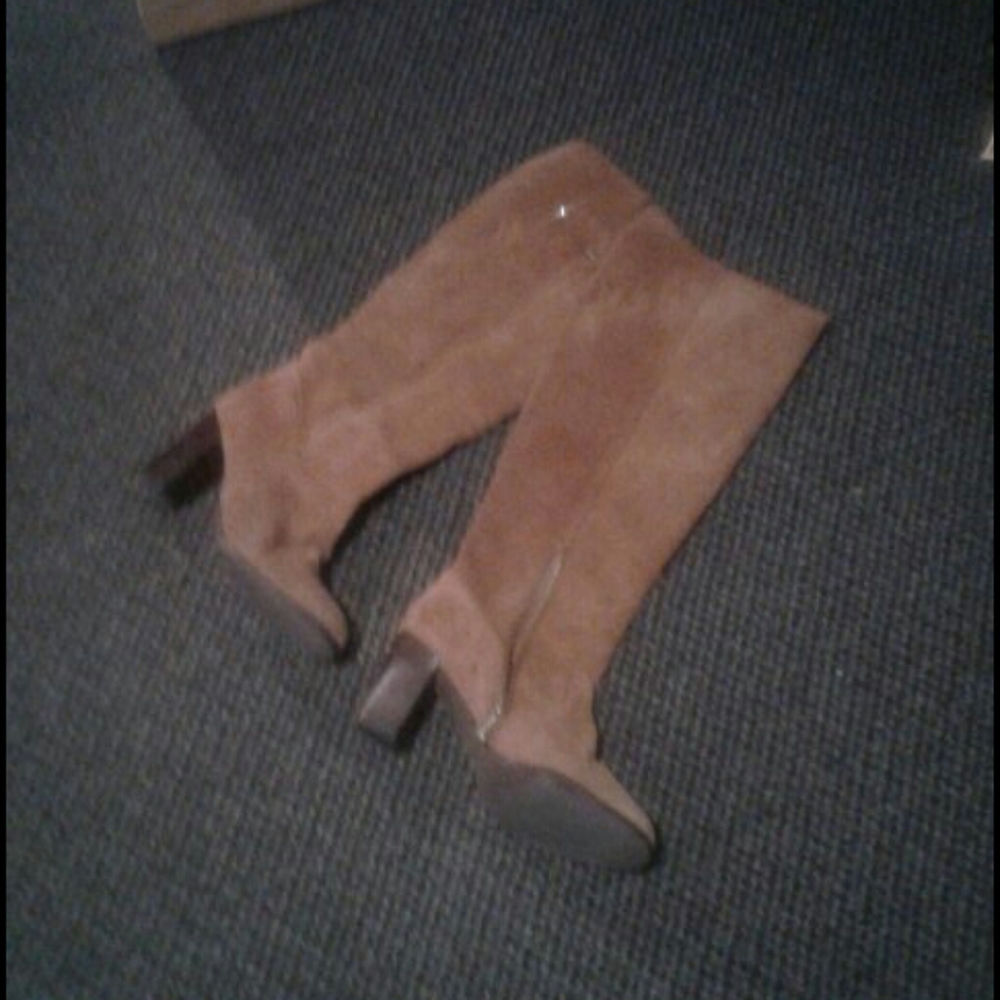 Brown High Top Heel Boots